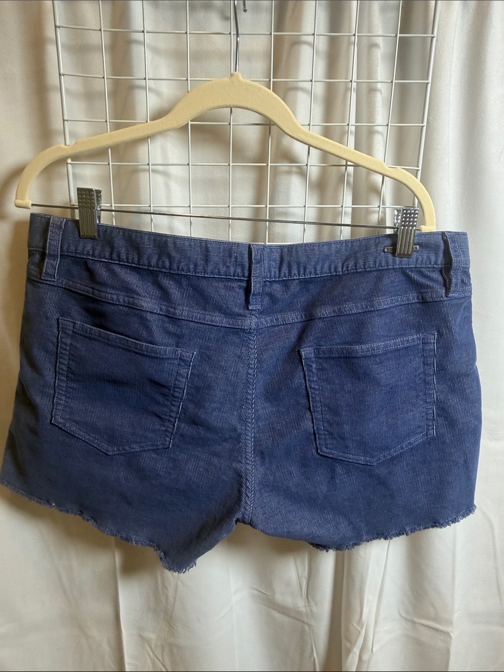 Carve Designs Blue corduroy Cutoff Shorts 12 - Picture 5 of 8